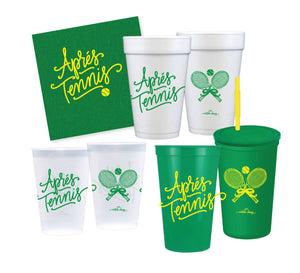 Aprés Tennis | Foam Cups