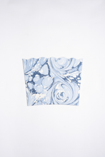 Load image into Gallery viewer, Hand-Marbled Scallop Waste Bin / Storage Bin in Ocean Wave