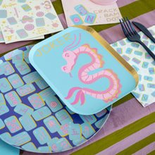 Load image into Gallery viewer, Game Night Mahjong Tile Dinner Plates