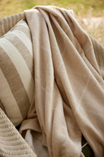 Load image into Gallery viewer, The Lightweight Blanket - Windowpane Wheat