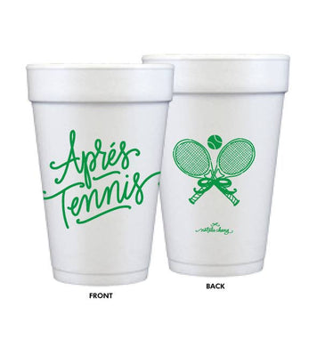 Aprés Tennis | Foam Cups