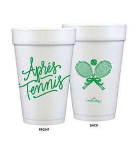 Aprés Tennis | Foam Cups