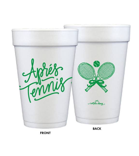 Aprés Tennis | Foam Cups