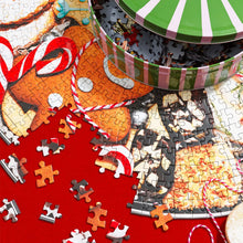 Load image into Gallery viewer, 🎁NEW HOLIDAY SPECIAL🎁 Holiday Cookie Tin Jigsaw Puzzle