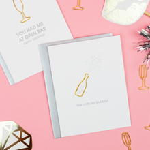 Load image into Gallery viewer, This Calls for Bubbly! - Congrats | Celebration - Champagne Paperclip Card