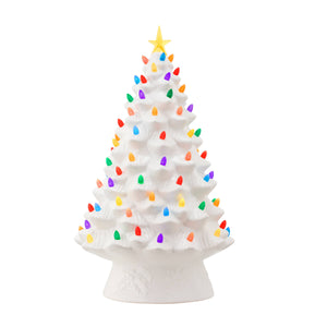 18" Nostalgic Tree - White