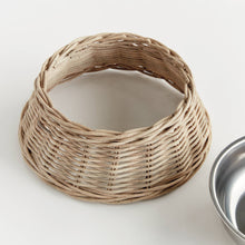 Load image into Gallery viewer, Normandy Rattan Pet Bowl Large, Gray