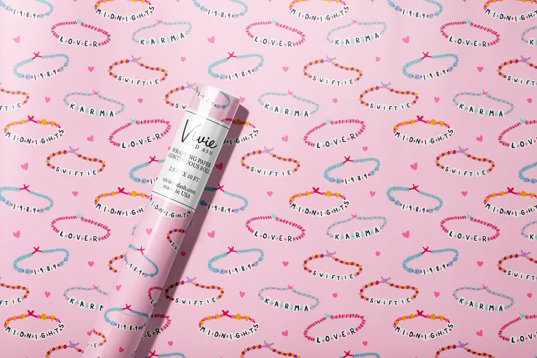 Friendship Bracelet Wrapping Paper Roll