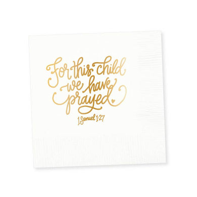 'For this Child' Napkins