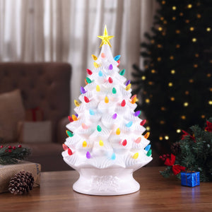 24" Nostalgic Tree - White