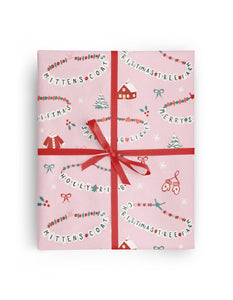 Pink Merry Swiftmas Wrapping Paper Roll