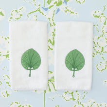 Load image into Gallery viewer, Meg Braff Fan Powder Bath Towels (pair)
