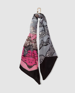 Kiki Bag Scarf Key Ring - Assorted Colors