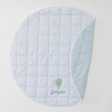 Load image into Gallery viewer, Tummy Time Mat - Light Blue Stripe
