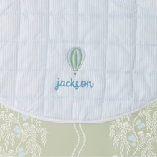 Load image into Gallery viewer, Tummy Time Mat - Light Blue Stripe