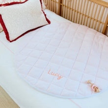Load image into Gallery viewer, Tummy Time Mat - Light Pink Stripe