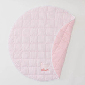 Tummy Time Mat - Light Pink Stripe