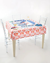 Load image into Gallery viewer, Pop of Poppy Instructional Mahjong Tablecloth