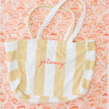 Load image into Gallery viewer, Striped Beach Bag - Sand Stripe