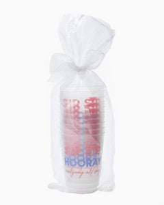 Sip Sip Hooray Frosted Cups