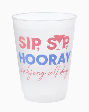 Sip Sip Hooray Frosted Cups