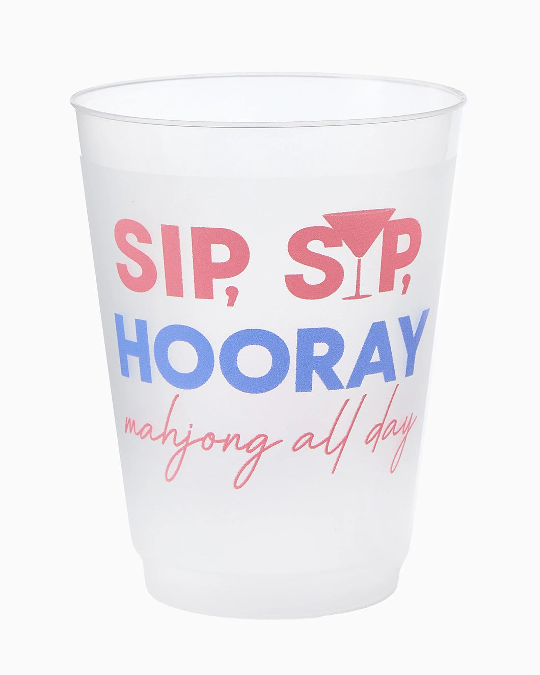 Sip Sip Hooray Frosted Cups