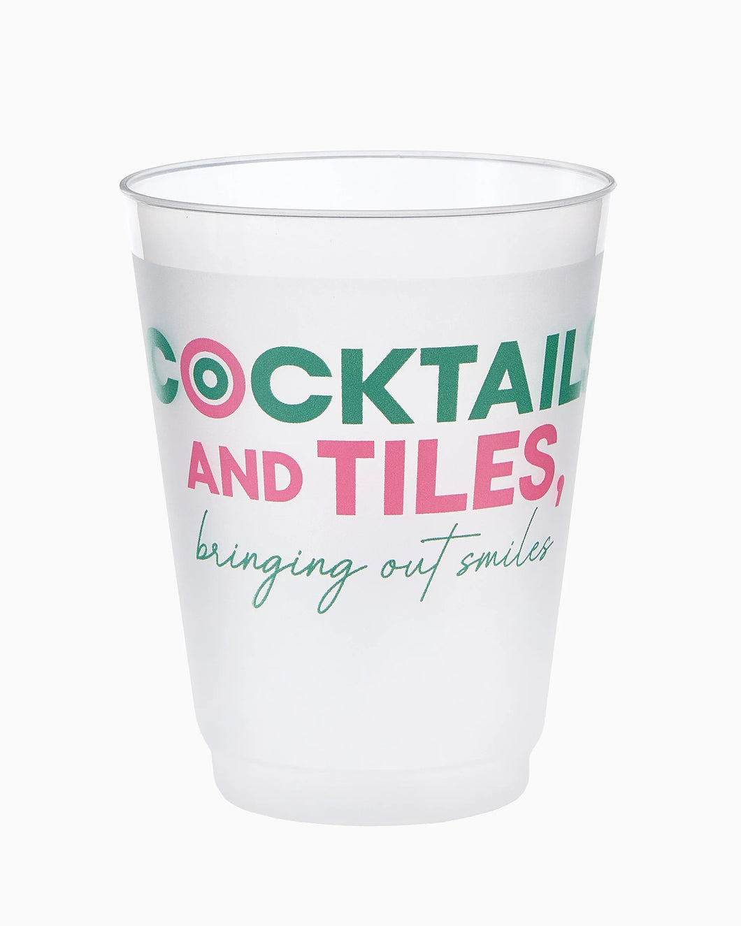 Tiles and Smiles Frosted Cup