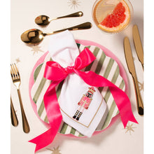 Load image into Gallery viewer, Embroidered Nutcracker Napkins in White