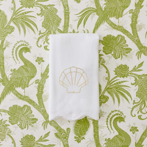 Scallop Powder Bath Towels (Pair)