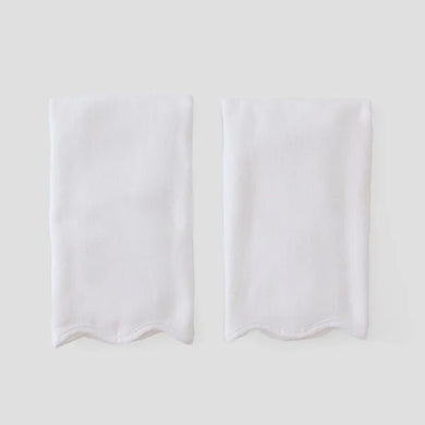 Scallop Powder Bath Towels (Pair)