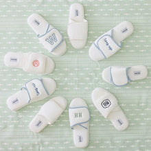 Load image into Gallery viewer, Adjustable Slippers - White on White