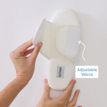 Load image into Gallery viewer, Adjustable Slippers - White on White