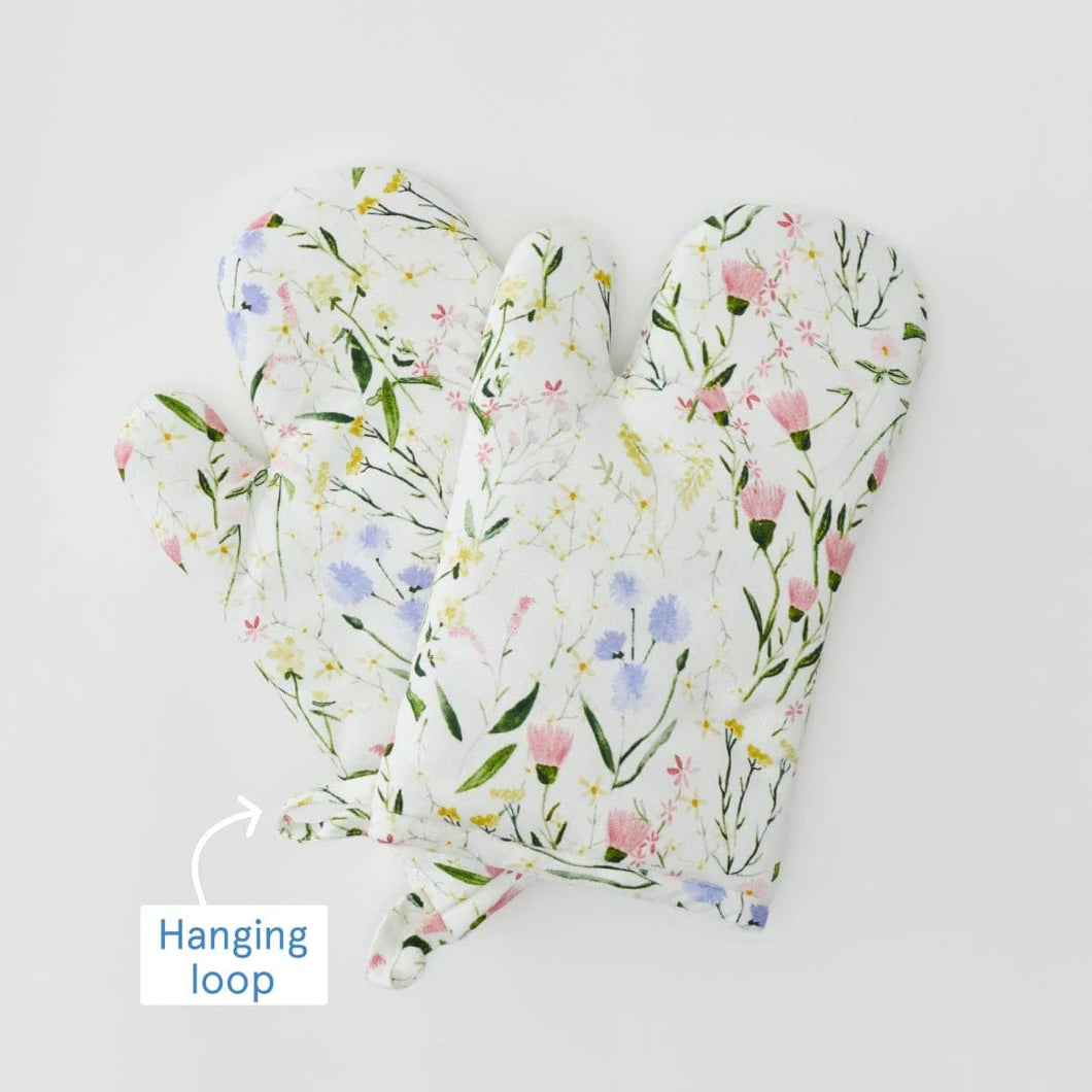 Oven Mitts - Wildflower Pair