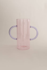 Handle Vase, Pink/Lilac