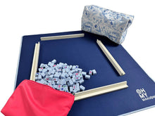 Load image into Gallery viewer, Parisian Blue Mahjong Travel Set