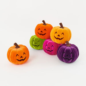 9" Purple Flocked Jack O Lantern