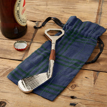 Load image into Gallery viewer, Golf Club Bottle Opener in Gift Pouch