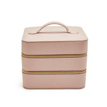 Load image into Gallery viewer, Leah Travel Cosmetic Case - Pale Pink