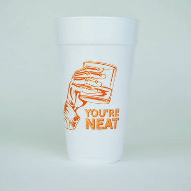 20oz. Styrofoam Cup 10 Pack Sleeve {You're Neat}