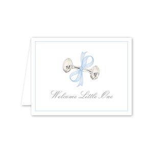 Rattle and Bow Blue Card