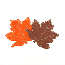 Load image into Gallery viewer, Die Cut Autumn Leaf Shaped Beverage Napkin