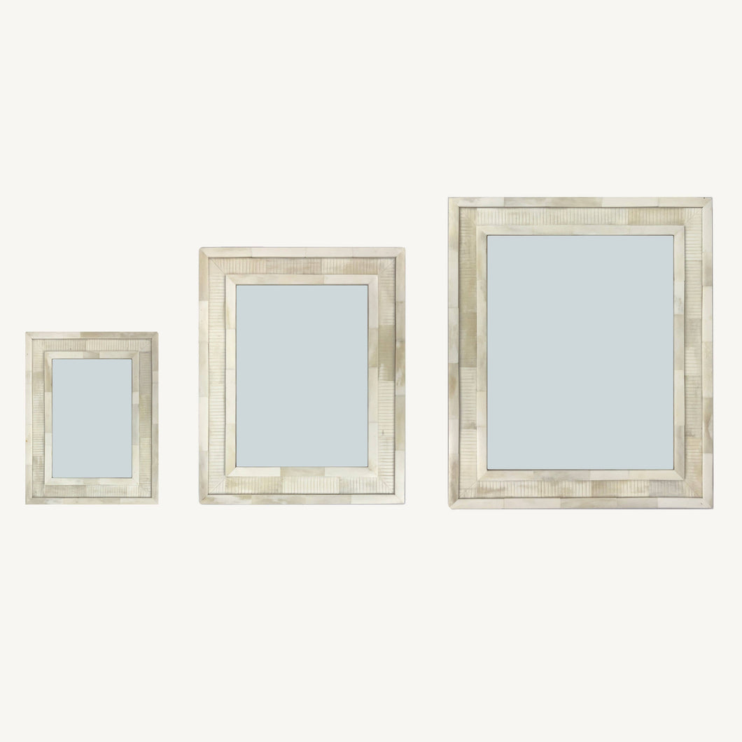 Bone Beadboard Picture Frame: 6x8