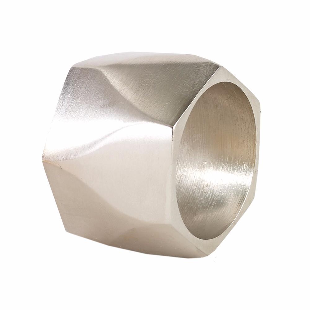 Arch Silver Napkin Rings, Set of 4