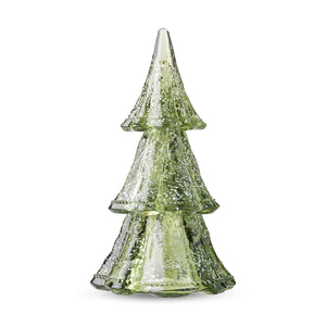 Berry & Thread 10.5" Green with Snow Stackable Tree Set - Medium