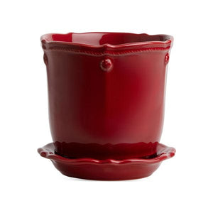 Berry & Thread Ruby 5.25" Planter and Saucer