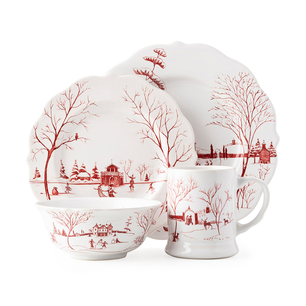 Country Estates Winter Frolic 4 piece place setting