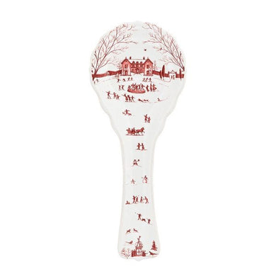 Country Estate Winter Frolic Ruby Spoon Rest
