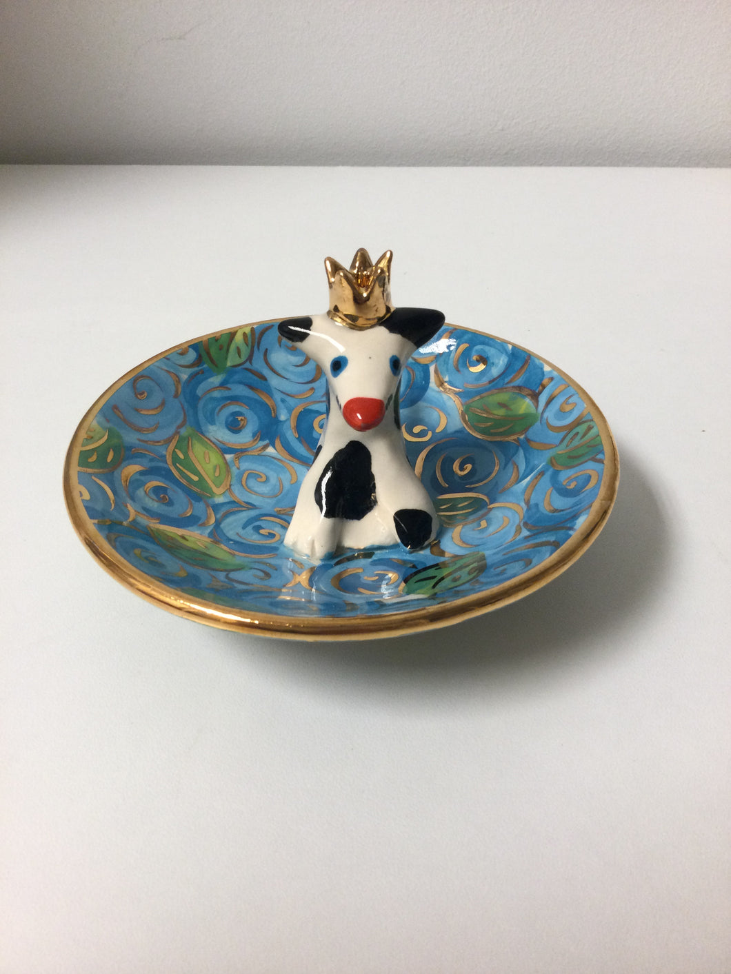 Dish with Crowned Dog