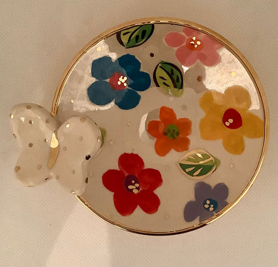 Butterfly Saucer - Floral
