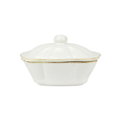 Italian Bakers White Square Covered Casserole Dish